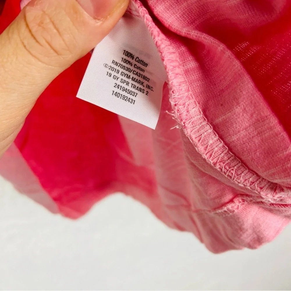 Gymboree Pink Eyelet Sleeve cotton Dress size 18-24 months